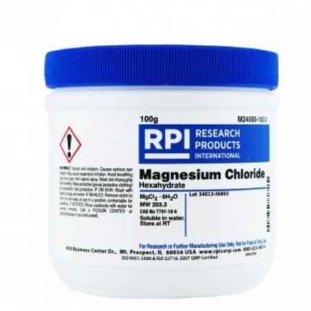 RPI Magnesium Chloride, Hexahydrate, 100 G M24000-100.0